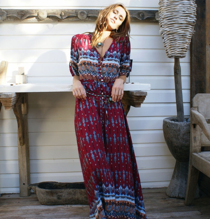Women's Boho Maxi Dress (choose Style)