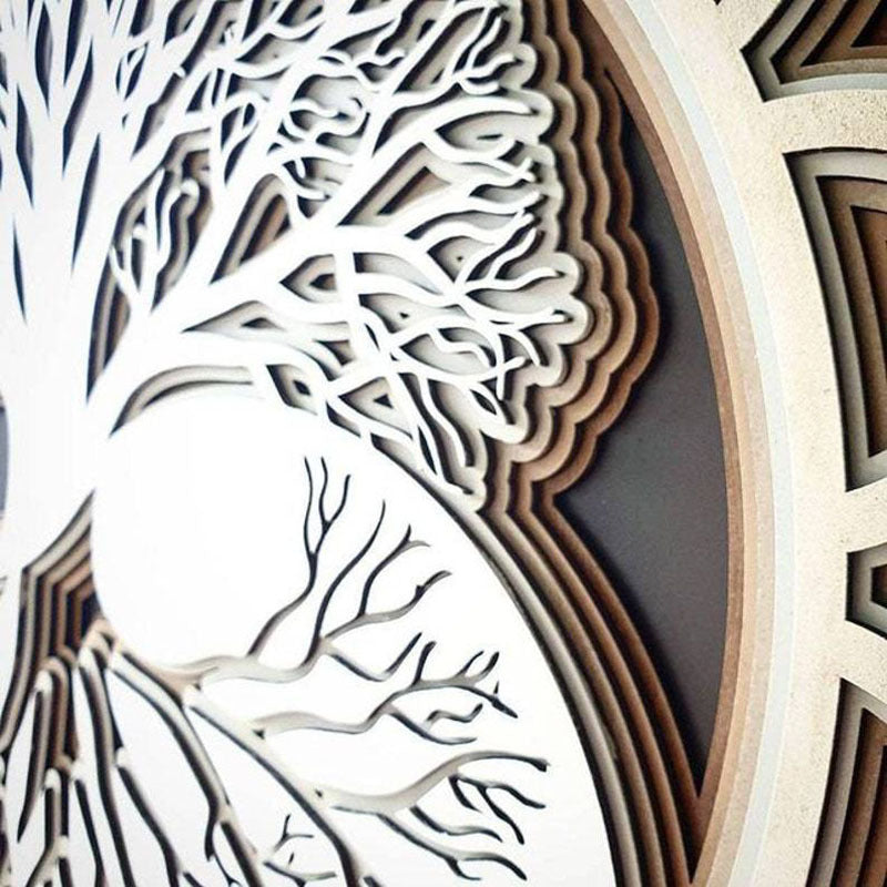 Tree of Life Sacred Geometry Wall Hanging