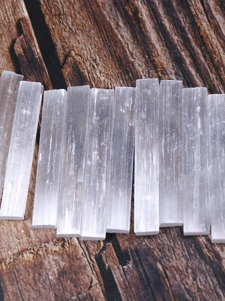Natural Selenite Crystal Sticks 10 pcs