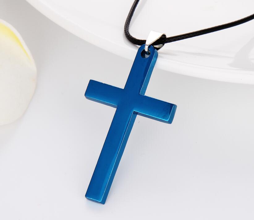 Titanium Cross Men's Cross Necklace