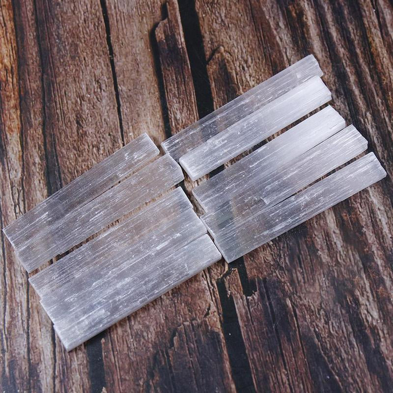 Natural Selenite Crystal Sticks 10 pcs