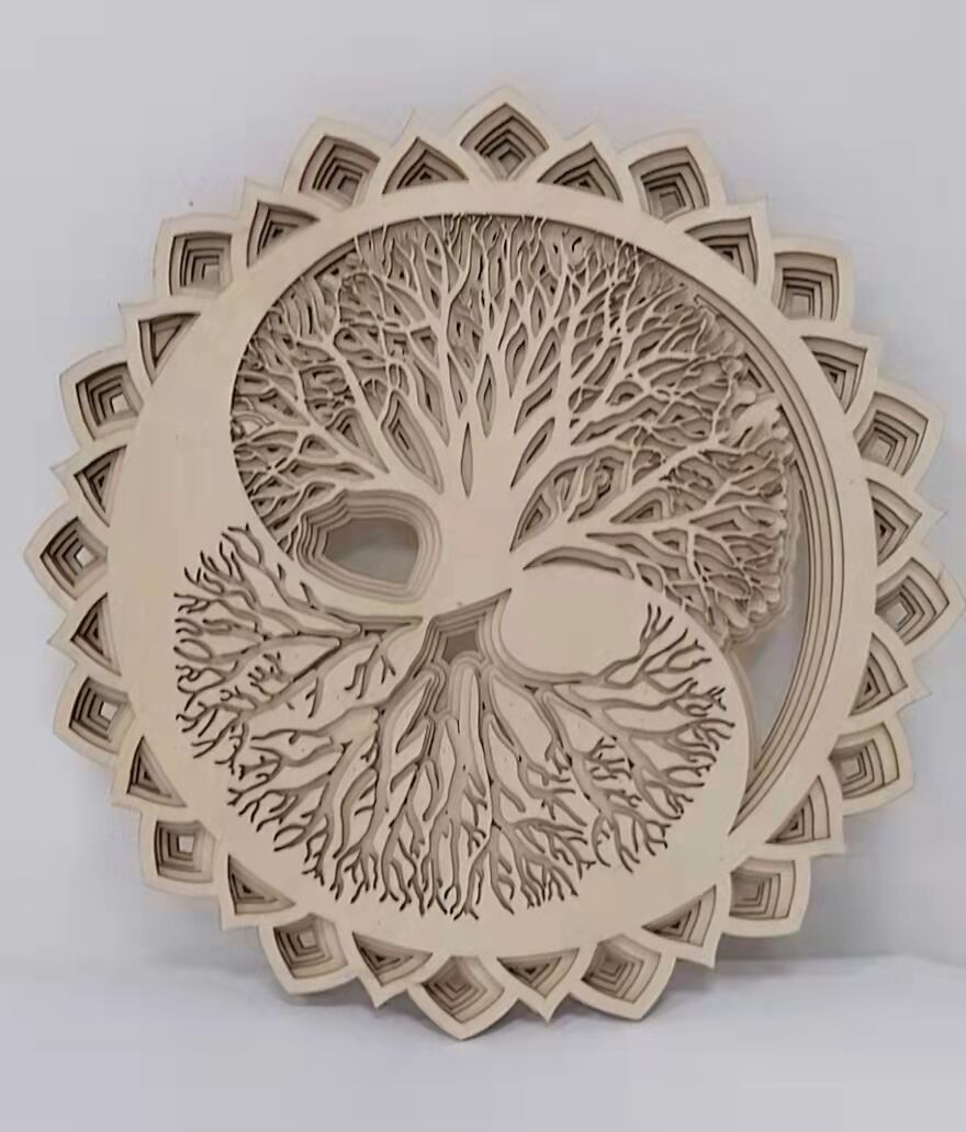 Tree of Life Sacred Geometry Wall Hanging