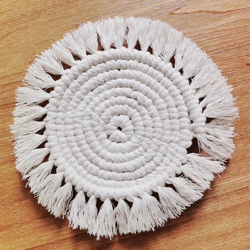 Bohemian Boho woven coaster