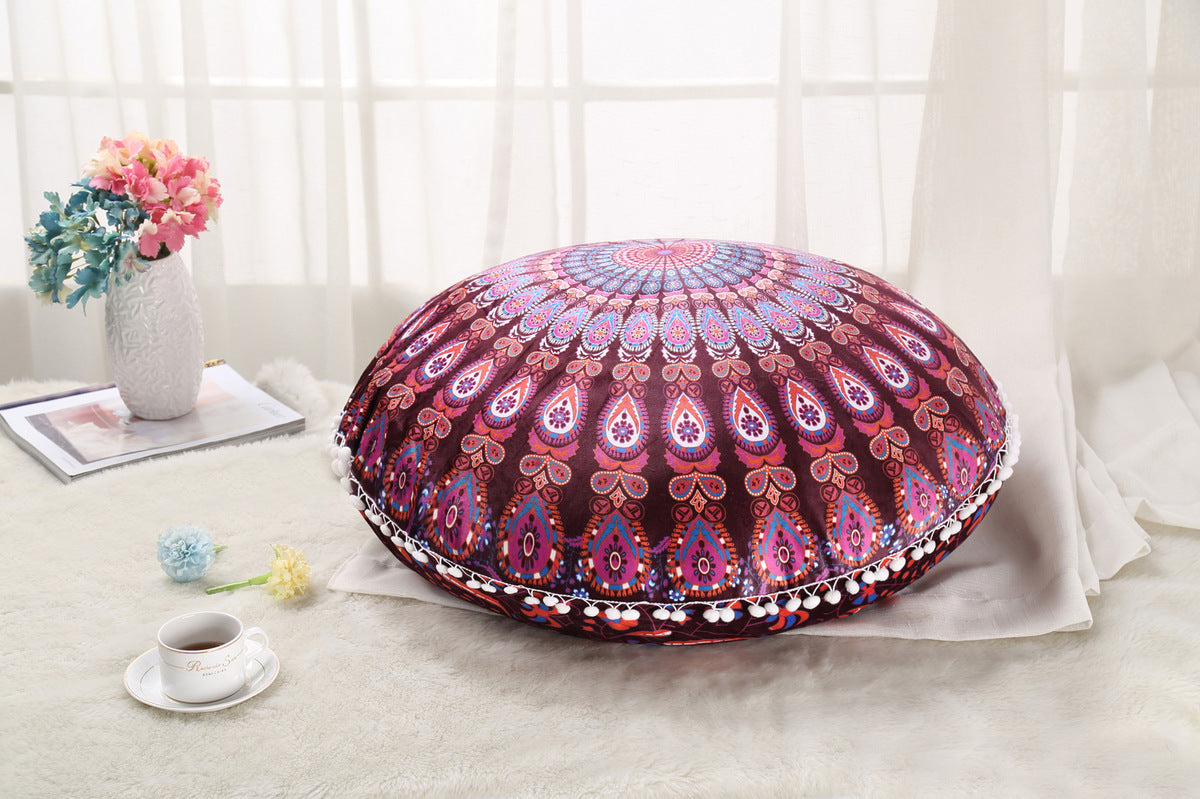 Colorful Mandala Floor Pillows Bohemian Boho Meditation Cushion