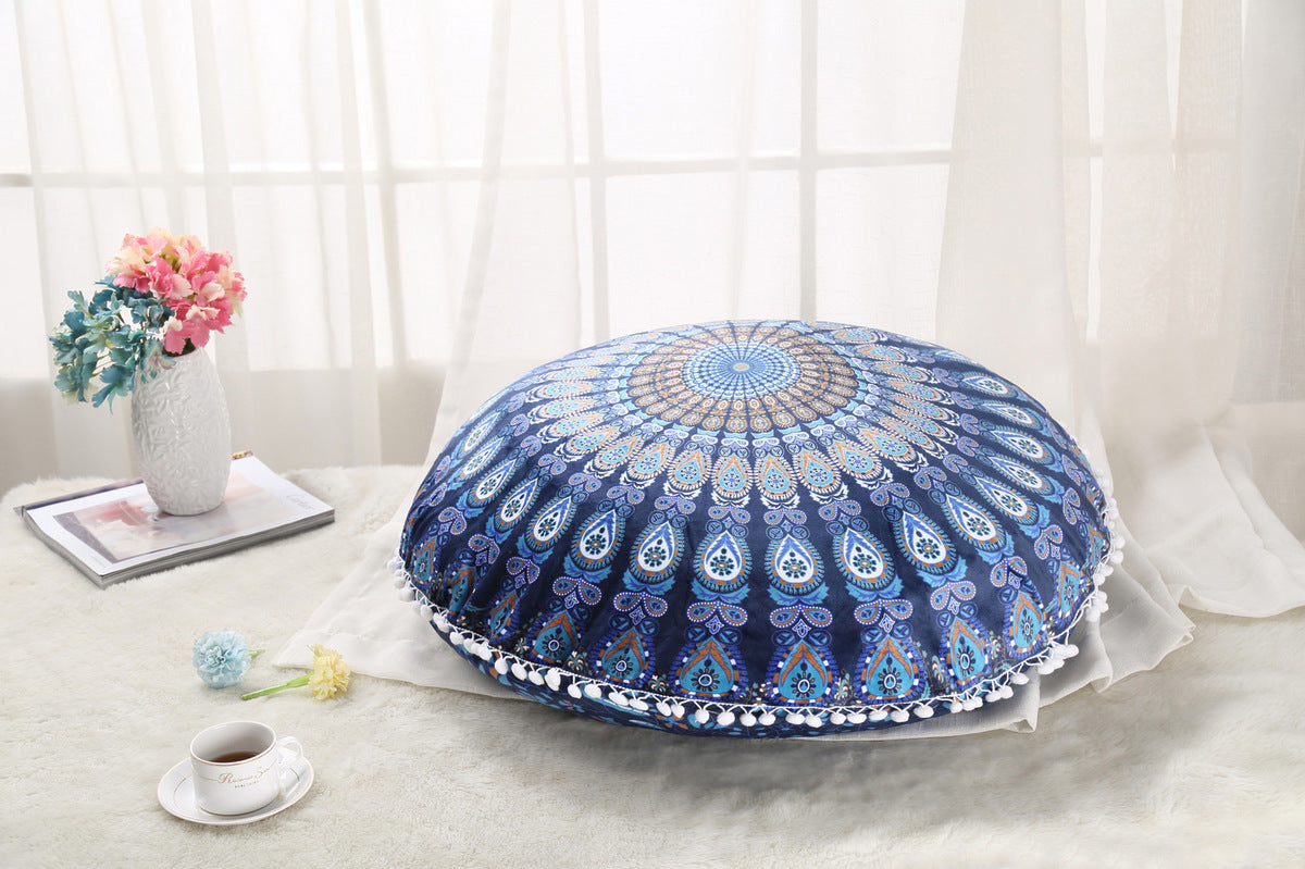 Colorful Mandala Floor Pillows Bohemian Boho Meditation Cushion