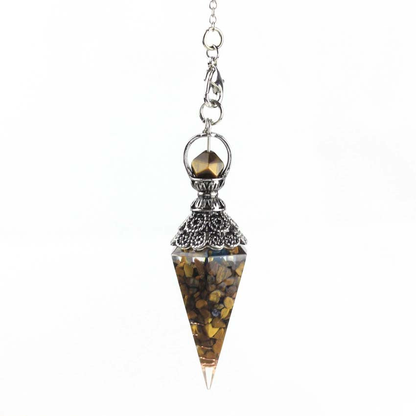 Crystal & Resin Pendulum (Choose Stone)