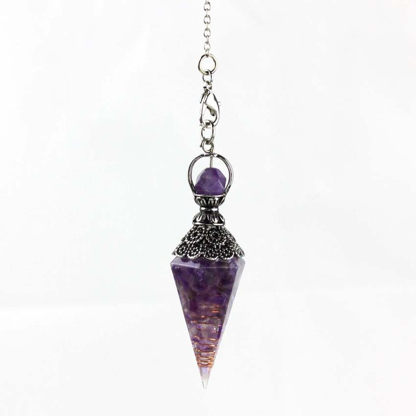 Crystal & Resin Pendulum (Choose Stone)