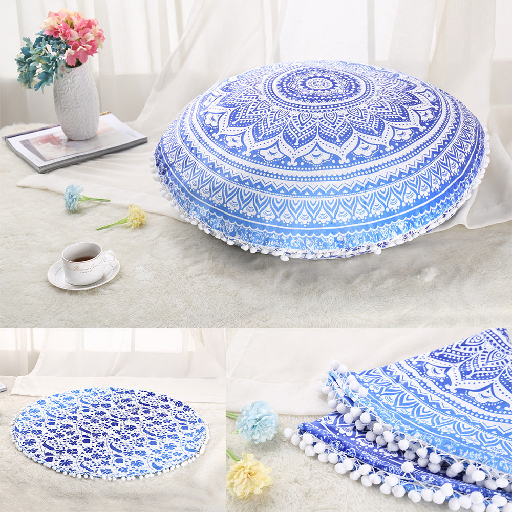 Colorful Mandala Floor Pillows Bohemian Boho Meditation Cushion