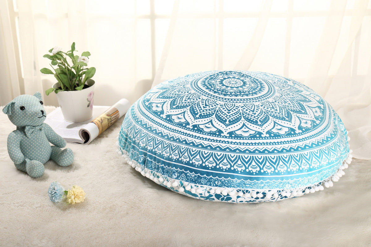 Colorful Mandala Floor Pillows Bohemian Boho Meditation Cushion