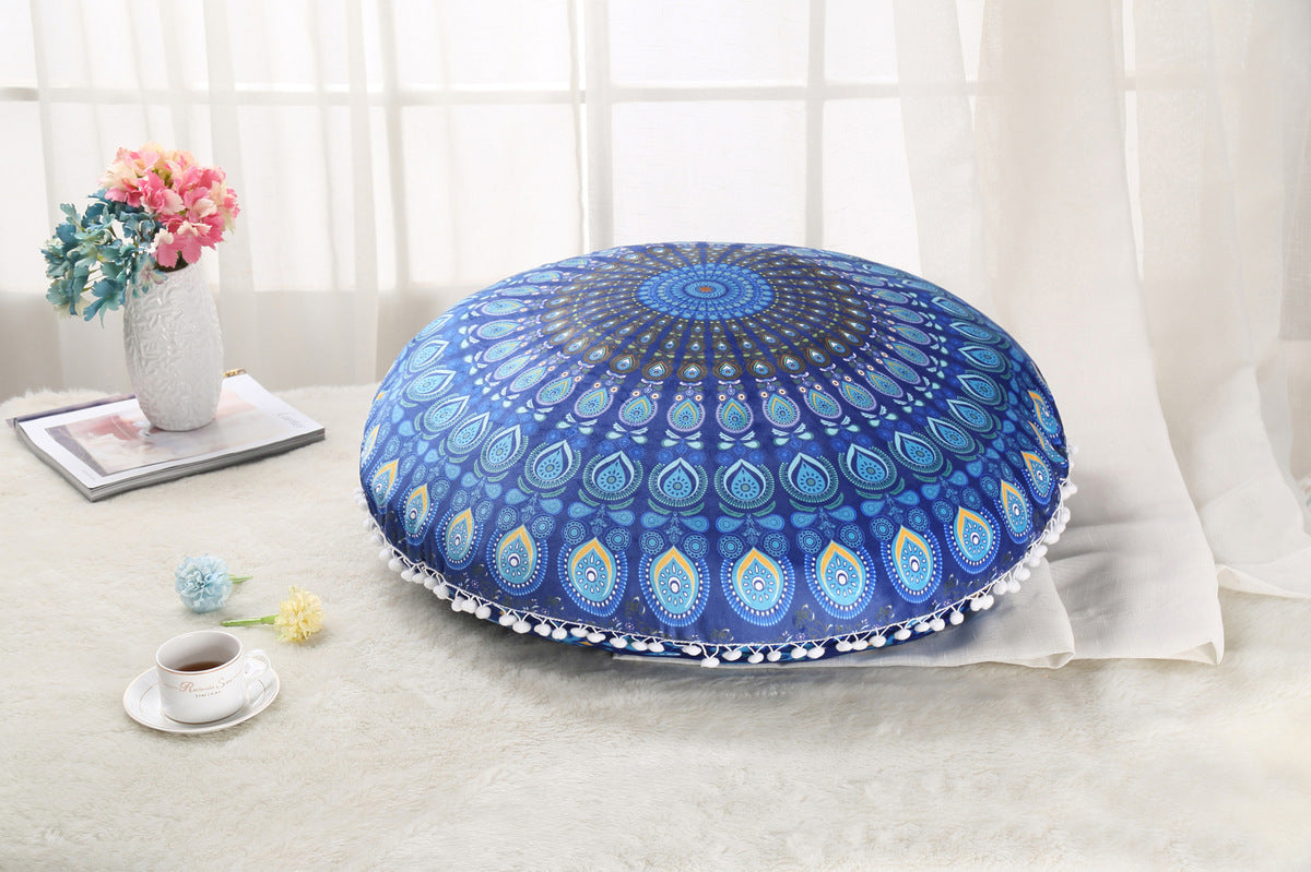 Colorful Mandala Floor Pillows Bohemian Boho Meditation Cushion