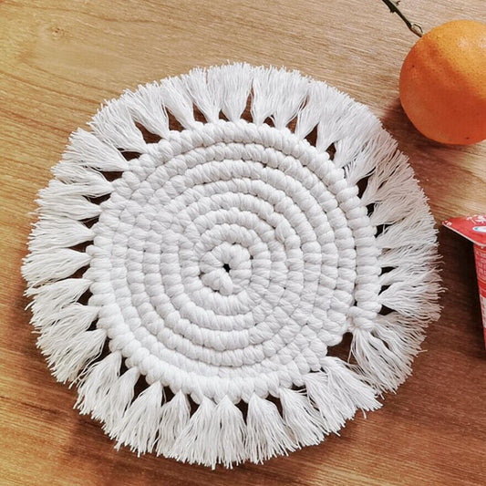 Bohemian Boho woven coaster