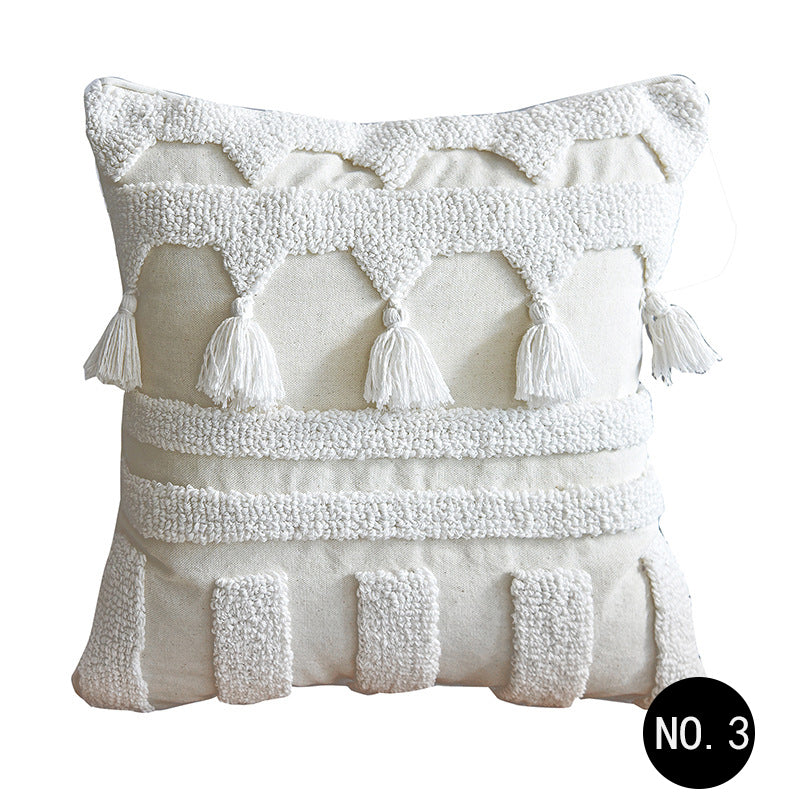 Nordic Bohemian Tufted Simple Pillowcase Pillow 4 Styles