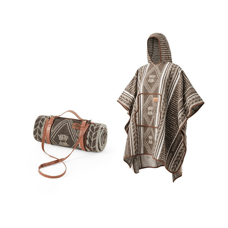 Portable Outdoor CE5 Wearable Wool Blanket