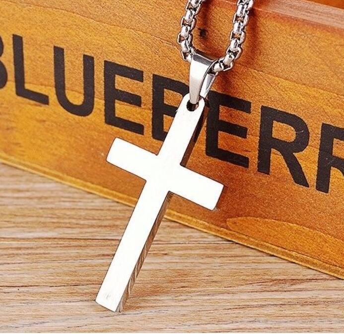 Titanium Cross Men's Cross Necklace