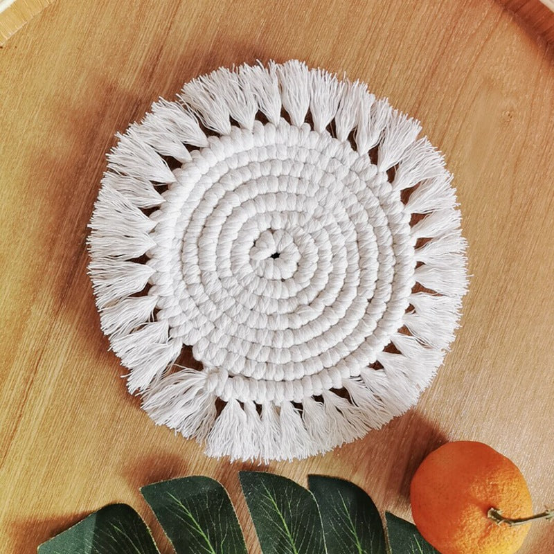 Bohemian Boho woven coaster