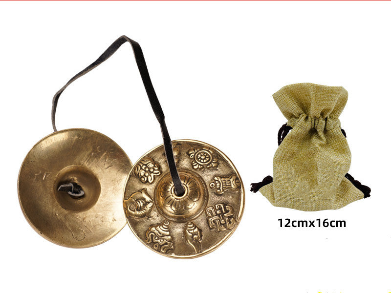 Handcrafted Tibetan Copper Meditation Cymbals