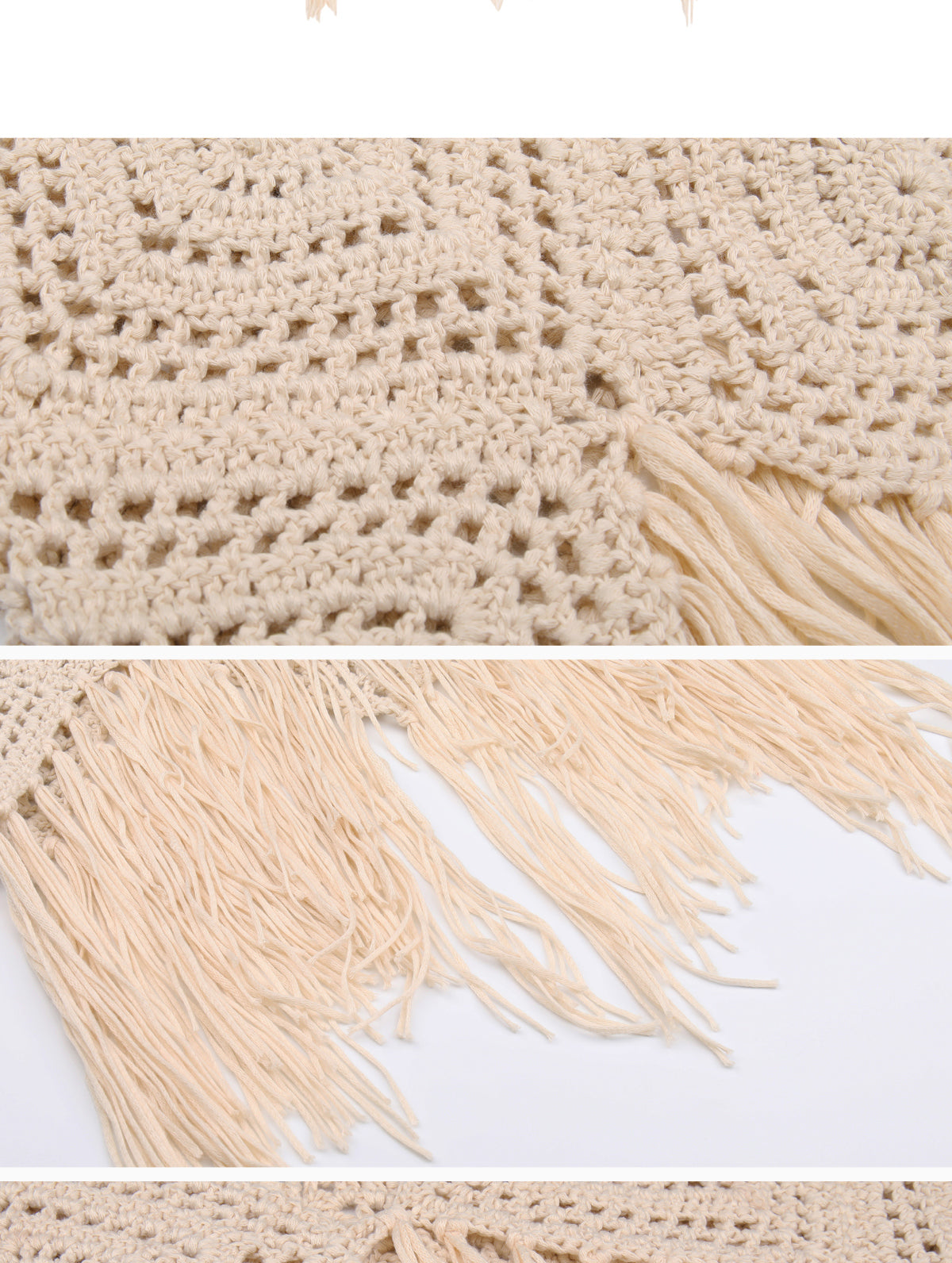 Tassel Strap Bohemian Crochet Tank Top