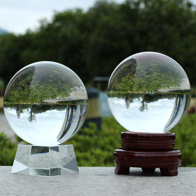 Crystal Ball On A Wooden Stand