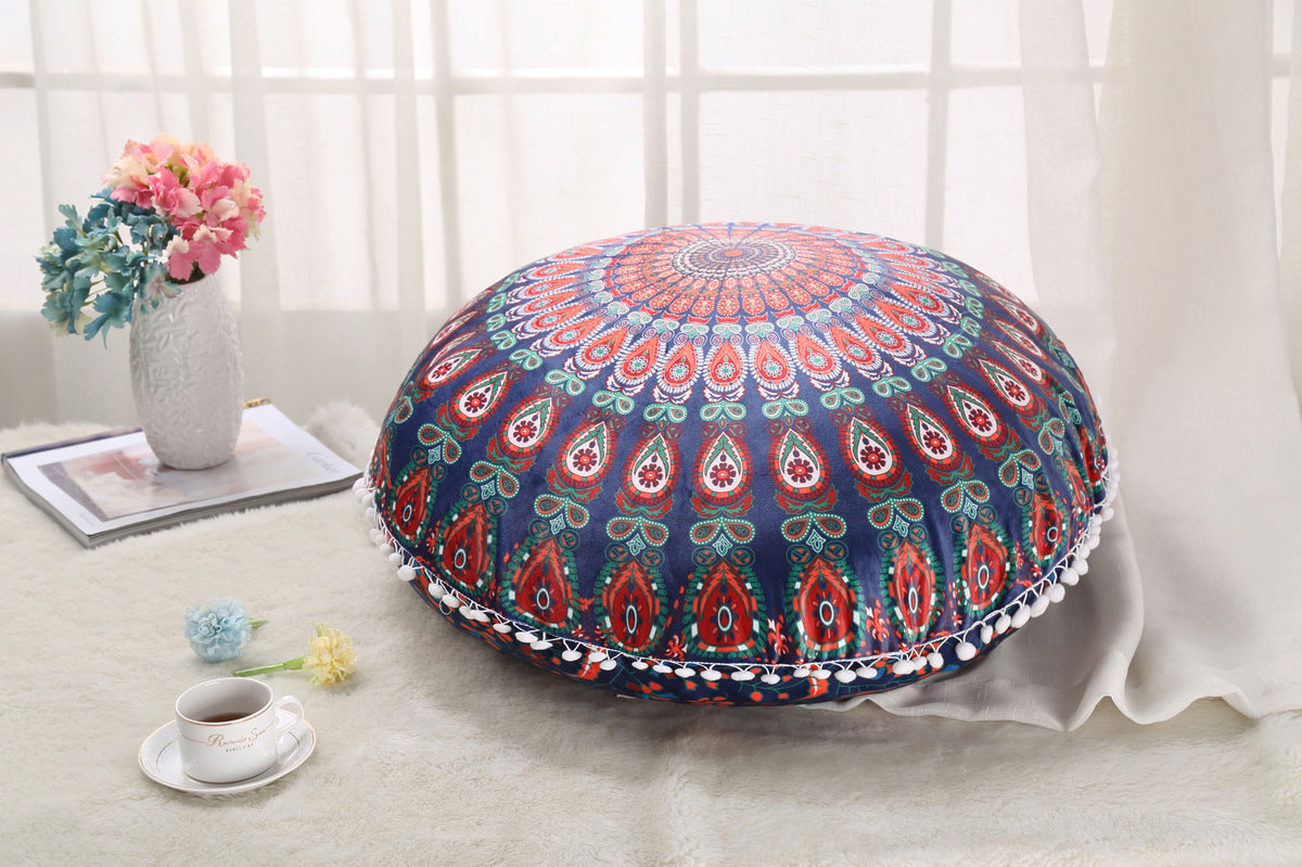 Colorful Mandala Floor Pillows Bohemian Boho Meditation Cushion