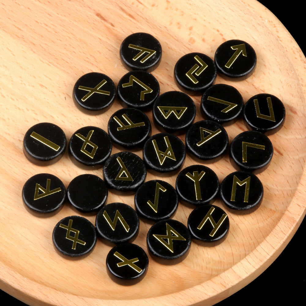 25 Pieces Natural Stone Runes