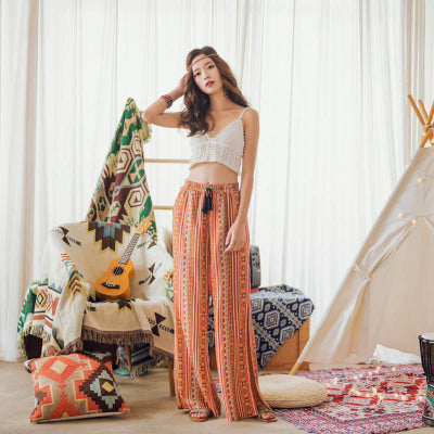 Bohemian split Pants