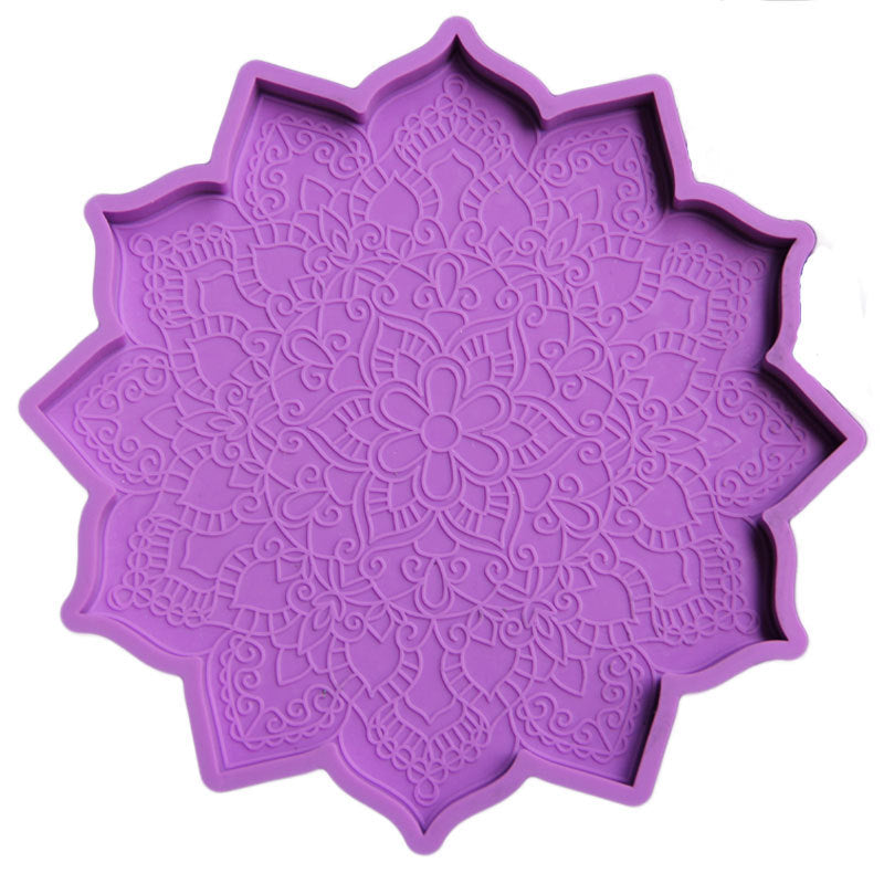 Face Mould Mandala Epoxy Coaster DIY Mould