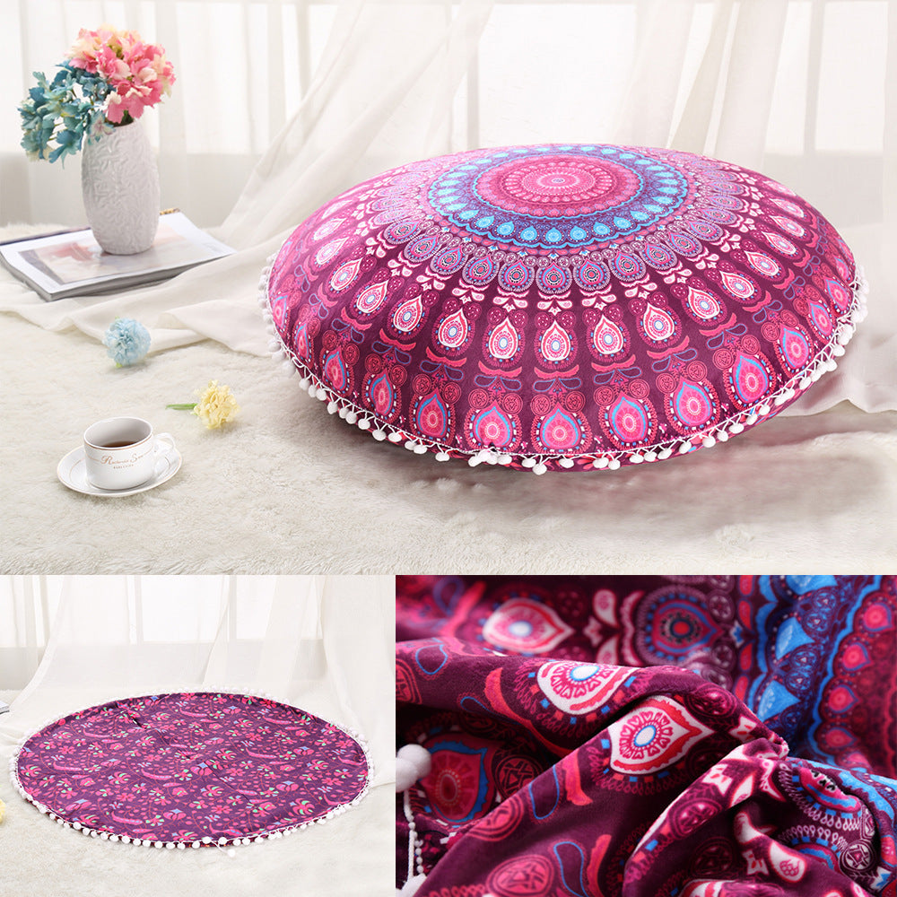 Colorful Mandala Floor Pillows Bohemian Boho Meditation Cushion