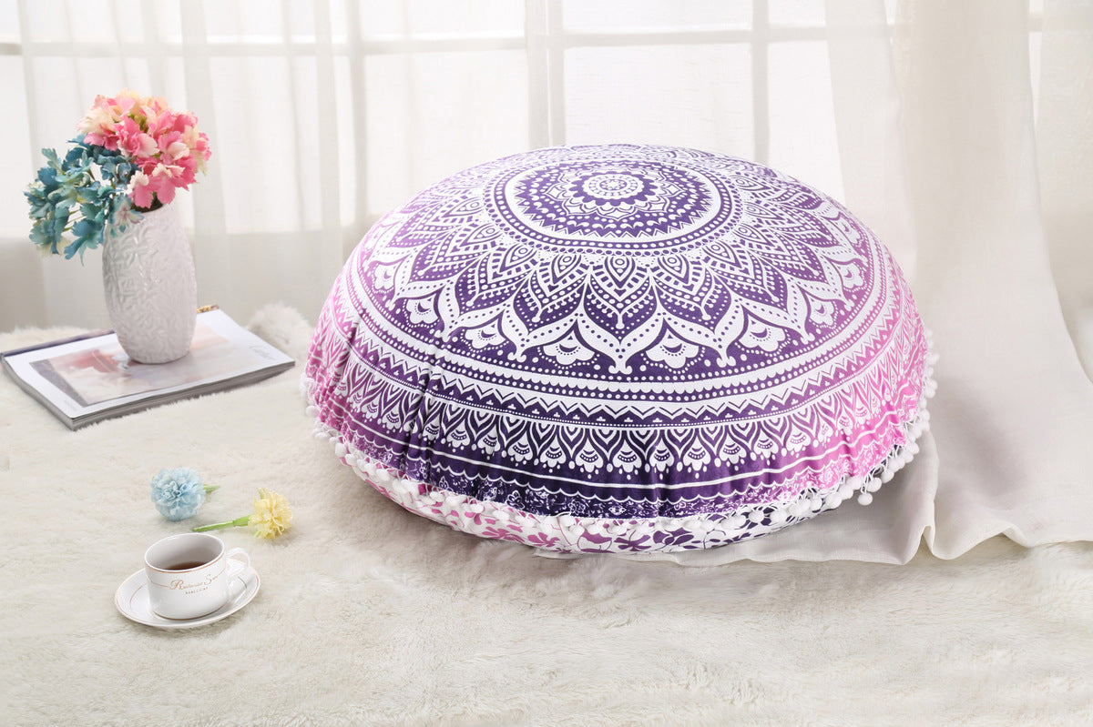 Colorful Mandala Floor Pillows Bohemian Boho Meditation Cushion