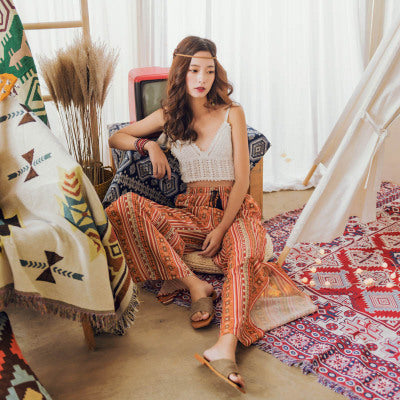 Bohemian split Pants