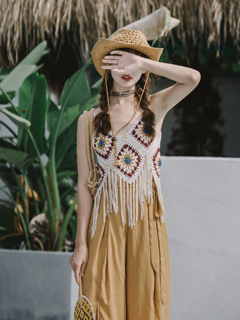 Bohemian Tassel Tank Top