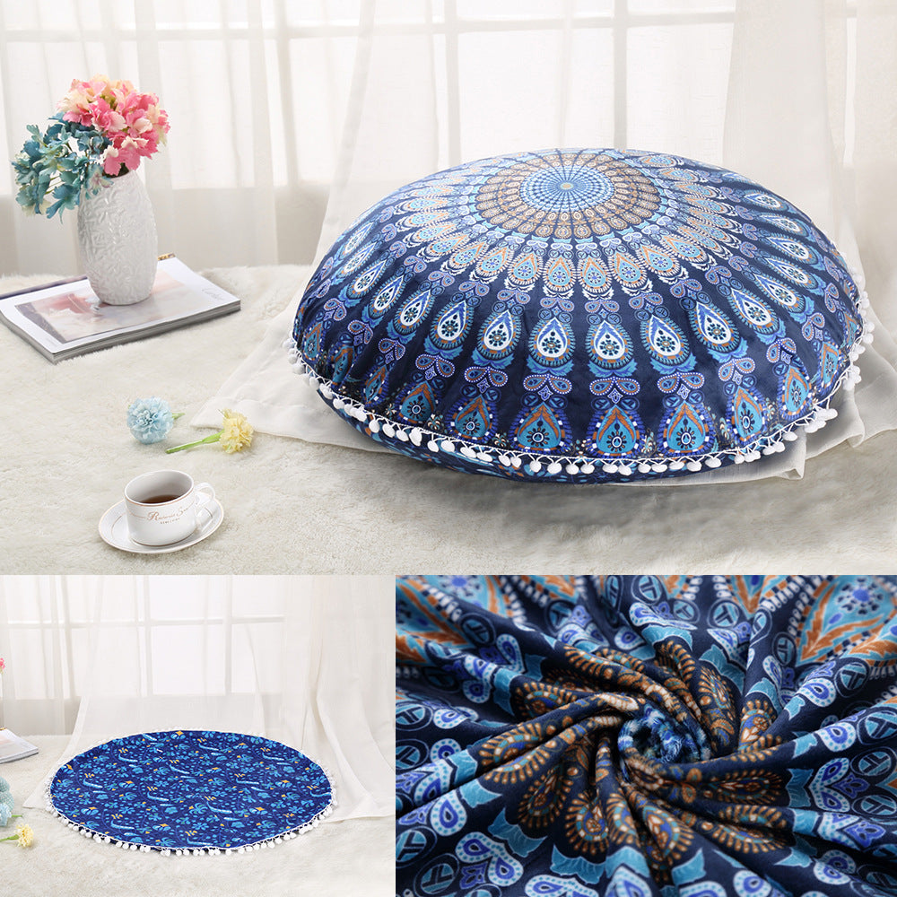 Colorful Mandala Floor Pillows Bohemian Boho Meditation Cushion