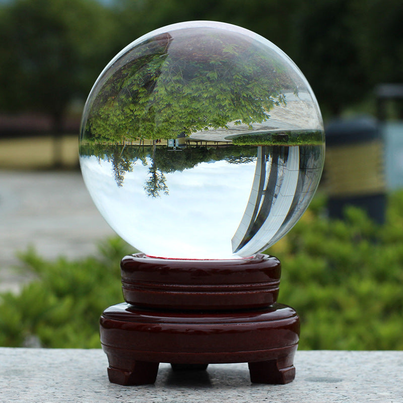 Crystal Ball On A Wooden Stand