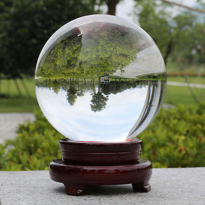 Crystal Ball On A Wooden Stand