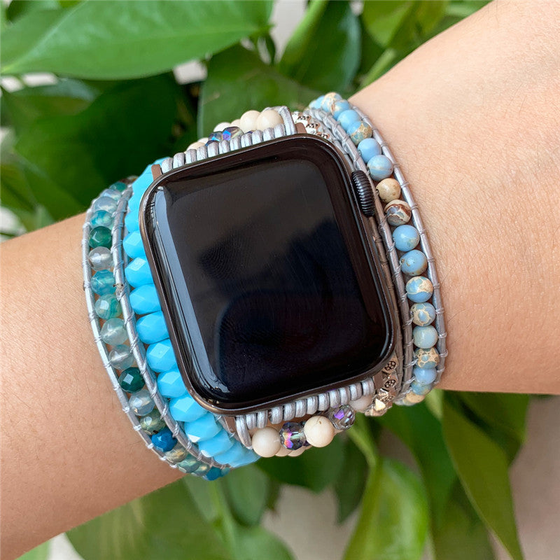 Agate Woven Bohemian Watch Strap