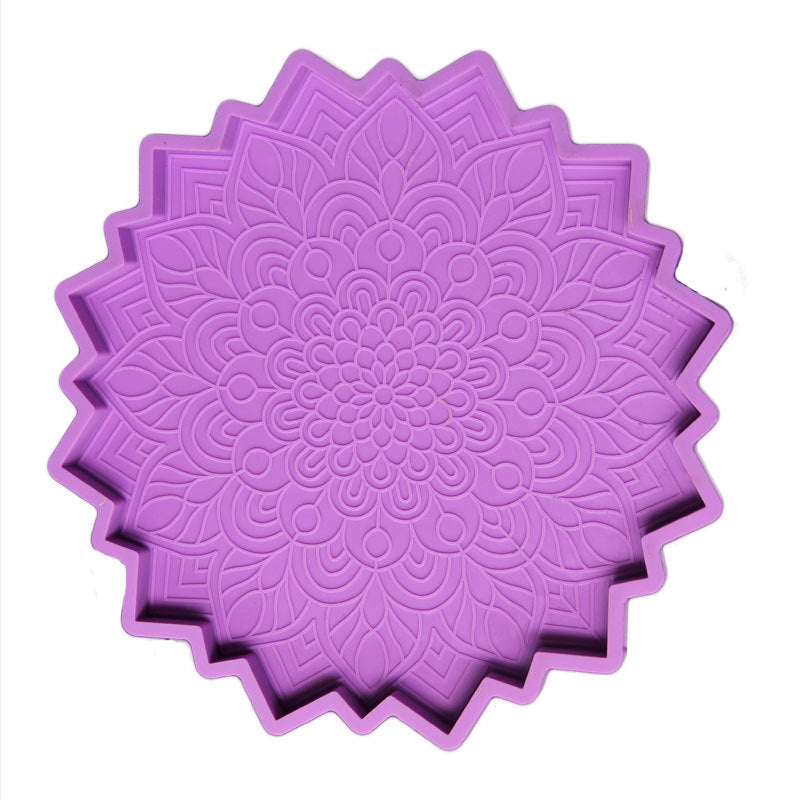 Face Mould Mandala Epoxy Coaster DIY Mould