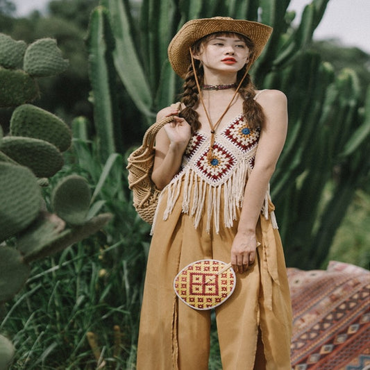 Bohemian Tassel Tank Top